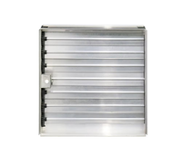 Amortisseur d'air en aluminium pour CVC, réglable, poignée de ventilation OBD, commande de l'amortisseur d'air à lames opposées