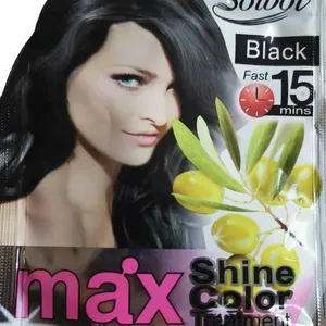 SOLBOL hair dye color dye shampoo 30ml hair dye Chinese manufacture cheap hair darkening shampoo