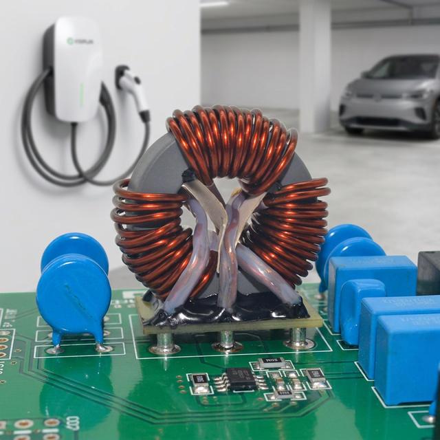 Three-Phase Toroidal Common Mode Inductor Ferrite Core EMI Filter Choke Coil for Solar PV Inverter 10mH 20A High Power Inductor