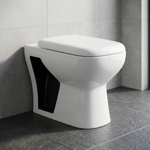 Siège de toilette WC en céramique double couleur, style rétro rustique moderne européen, pour salle de bain - Product Image 2