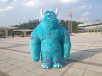 Funtoys MOQ 1 PIÈCE Costume de mascotte gonflable de personnage de dessin animé Monstre bleu Sully Vêtement en peluche pour événement festif
