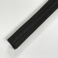 Protector de Cables Autoadhesivo de PET Negro de 6.6 pies y 1 pulgada LS-S6, Cubierta para Cables, Libre de Halógenos, Retardante de Llama VW-1, Cumple con RoHS