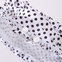 Pochette cosmétique transparente en PVC avec volants, fermeture éclair et poignée, trousse de toilette transparente pour femme, idéale pour les voyages