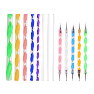 Outil <span class=keywords><strong>de</strong></span> pochoir <span class=keywords><strong>pour</strong></span> artisanat en argile, <span class=keywords><strong>peinture</strong></span> sur roche, DIY, stylet à boule, modèle <span class=keywords><strong>pour</strong></span> acrylique, poterie, tampon à ongles, outil <span class=keywords><strong>de</strong></span> pointillage en plastique <span class=keywords><strong>pour</strong></span> artistes CN - Product Image 1