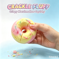 Jouet anti-stress souple en forme de guimauve craquelée et croustillante, avec son de craquellement, pour garçons et filles