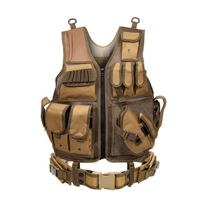 Gilet tactique de camouflage pour activités de plein air, imperméable, multifonctionnel, avec bretelles arquées en polyester, pour CS - Product Image 3