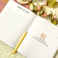 LABON Geburtstags-Erinnerungsbuch mit Leineneinband, Brief an Mein Kind, Baby-Erinnerungsbuch, Geschenk für Frischgebackene Eltern, Baby-Shower-Tagebuch