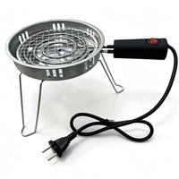 Brûleur de charbon pour chicha portable avec trépied, four électrique à charbon avec grille en maille
