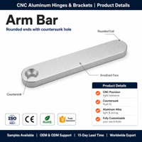 Kit de pièces CNC en aluminium sur mesure : support de montage, barre de liaison, bloc d'axe, embout pour l'automatisation, le mobilier et l'équipement de fitness