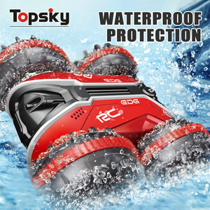 Nuovissimi giocattoli per auto con telecomando anfibio da 2.4G 4WD a 360 gradi con radiocomando elettrico per veicoli acrobatici da strada - Product Image 4