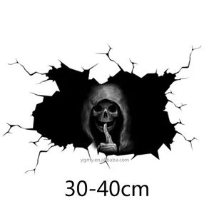 Waterproof Car Decals Sticker 30*40CM/20*30CM Scary Skull Bone Skeleton Window Bumper Truck SUV Home Door Decro Wall Sticker