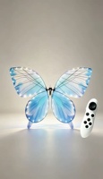 Décoration de jardin extérieur, papillons colorés, 40 cm, insecte simulé dynamique, papillon télécommandé par radio