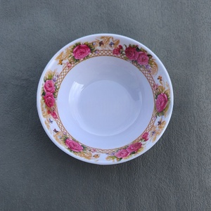 Tazón de Fideos de Melamina con Diseño Floral Personalizado de 5/6/7/8 Pulgadas, Recubierto de Esmalte, Ecológico, Estilo Americano, para el Hogar - Product Image 4