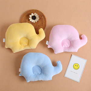 Venta al por mayor de <span class=keywords><strong>Amazon</strong></span>, gran oferta, almohada de terciopelo y poliéster para bebé, almohada protectora para la cabeza de bebé, almohada de elefante para bebé - Product Image 3