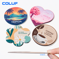 COLUF - Posavasos de PVC Premium para Restaurantes, Resistentes al Calor, Impermeables, Antideslizantes, Acabado Mate, Ultrafinos, para Cafeterías y Bares