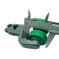Chariot de suspension pour ligne de transformation de volaille avec refroidisseur à air et grillets - Glissière de convoyeur en nylon POM pour volaille