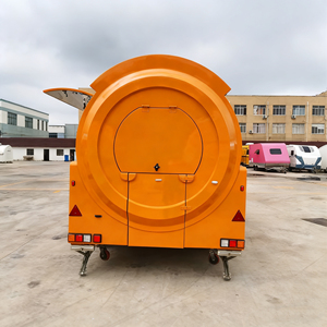 Remorque multifonctionnelle à 4 roues pour la vente de glaces et de snacks, comptoir en acier inoxydable avec conservation de la chaleur pour la vente ambulante - Product Image 3