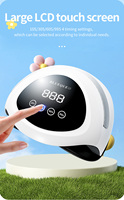 Lampe et séchoir à ongles BLUEQUE 180W UV LED avec 60 perles, machine de polymérisation de vernis à gel pour salon professionnel/maison pour bricolage Nail Art