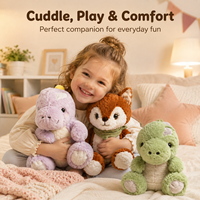 Jouets en peluche douce EPT, animaux en fourrure de lapin artificielle, 20 à 22 cm, 9 styles, cadeaux mignons pour enfants, vente en gros
