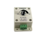 ESann DC12-24V 8A bouton manuel gradateur interrupteur retard hors projecteur luminosité couleur unique led mono contrôleur de gradation