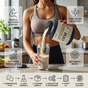 Proteína Vegetal Completa <span class=keywords><strong>en</strong></span> <span class=keywords><strong>Polvo</strong></span> para Adultos, Marca Privada, Vegana, Entrega Rápida, Aumenta la Energía Post-Entrenamiento, MOQ Flexible, Venta al Por Mayor - Product Image 2