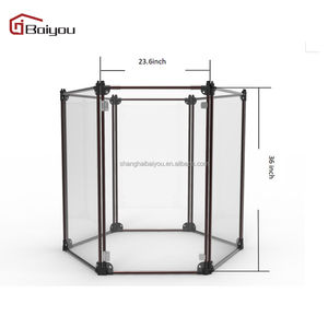 Hoge Kwaliteit Aluminium Transparante Partitie <span class=keywords><strong>Indoor</strong></span> Hond Hekwerk Opvouwbare <span class=keywords><strong>Pet</strong></span> Box - Product Image 5