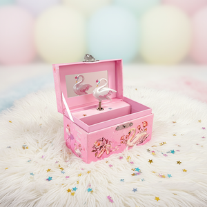 Caja Musical de Cuerda Manual con Bailarina Rosa Personalizada de Yiyu Sonmelix y <span class=keywords><strong>Elegante</strong></span> Cisne Blanco, Acepta Música Personalizada para Regalos - Product Image 6