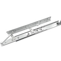 Glissière de tiroir à roulement à billes en acier laminé à froid de 48 mm, rail dissimulé pour armoire, table à manger, mobilier d'extérieur