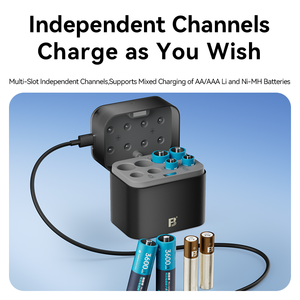 <span class=keywords><strong>Chargeur</strong></span> de batterie multi-emplacements FB LN28 AA AAA 1,5 V, <span class=keywords><strong>chargeur</strong></span> de batterie au lithium et de batterie <span class=keywords><strong>rechargeable</strong></span> <span class=keywords><strong>hybride</strong></span> Ni-MH 1,2 V - Product Image 3
