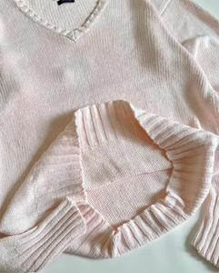 เสื้อโปโลถักไหมพรมหรูหราแบบกำหนดเอง ปักโลโก้ลอเรน ซิปครึ่งตัว เสื้อสเวตเตอร์ถักไหมพรมคอเต่าแบบกำหนดเอง สไตล์ Y2k ราลพ์ - Product Image 3