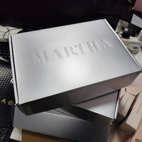 Luxuriöse Exquisite Gold-Silber Kartonage Maßgefertigte Geschenkbox Wellpappe-Versandverpackung Faltbare Silber-Glanzlaminierung