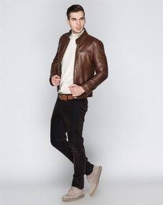 Veste de course vintage en cuir véritable bon marché, nouvelle arrivée 2020, fabriquée en Turquie, artisanale, écologique, rembourrage en coton épais - Product Image 5