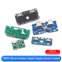 Batterie au lithium 18650 Module de suralimentation à affichage numérique Banque d'alimentation PCB double USB