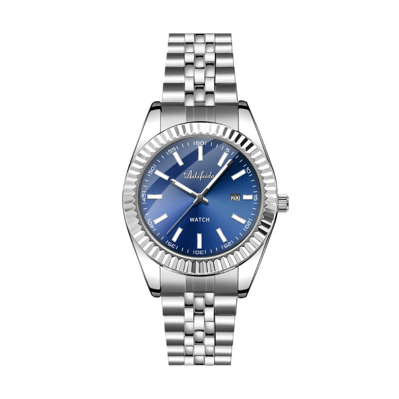 Montre mécanique entièrement automatique [Couleur Acier Bleu]