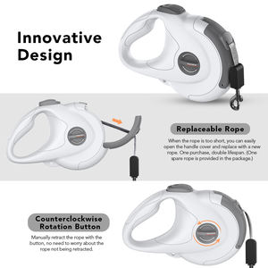 Correa retráctil para perro, Correa led elástica y retráctil con linterna, venta al por mayor, nuevo estilo - Product Image 3