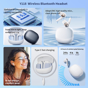Écouteurs intra-auriculaires sans fil True Wireless, étanches IPX4, réduction de bruit ENC, son Hi-Fi sans fil 5.3, charge Type-C, pour le sport et usage quotidien - Product Image 6