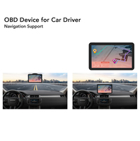 Tablette de véhicule 7 pouces avec support magnétique, deux ports USB, système de navigation GPS, tablette avec broche Pogo, taximètre