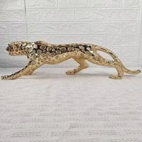 Sculpture animalière Décoration Statues tigre Résine Léopard Artisanat