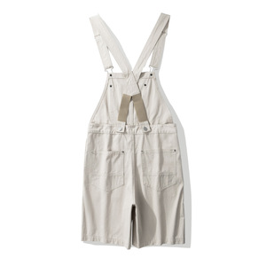 Salopette da Lavoro in Cotone con Bretelle, Stile Unisex per Coppie, Tuta a Cinque Punti Stile Amekachi, Pantaloni Larghi, Disponibile - Product Image 5