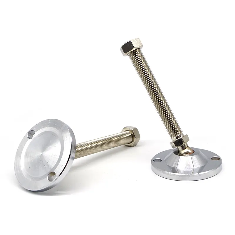 China Manufacturers 100K-M20*120 Industry Ss304 Stems Swivel Adjustable Leveler Leveling Feet For Cabinet/workbench #7445