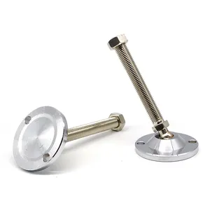 China Manufacturers 100K-M20*120 Industry Ss304 Stems Swivel Adjustable Leveler Leveling Feet For Cabinet/workbench #7445