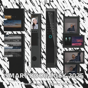 Cerradura Inteligente para Puerta de Aleación de Aluminio Luona 2025 con Contraseña, Tarjeta IC, Desbloqueo por Aplicación TT y Control Remoto - Product Image 2