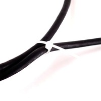 Attaches en nylon autobloquantes robustes CHSL, résistantes aux UV et à la chaleur, imperméables, 7,6x350MM, pour applications électriques industrielles, couleur noire