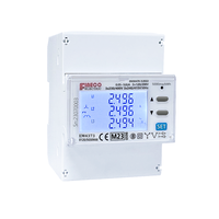 Analizador de calidad de energía EM4373 CT 3*230/400V aprobado por MID 0,05 ~ 5(6) un sistema de gestión de energía Modbus de medidor de energía trifásico