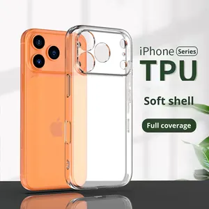 <span class=keywords><strong>Coque</strong></span> de téléphone portable en TPU <span class=keywords><strong>transparente</strong></span> à couverture intégrale souple 360° pour <span class=keywords><strong>iPhone</strong></span> 17 Pro Max et <span class=keywords><strong>iPhone</strong></span> 16 - Product Image 1