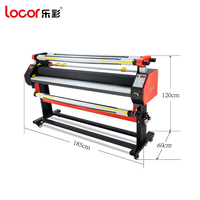 Máquina de laminación de 1,6 metros, pegatinas de papel de pared en frío/caliente, materiales de vinilo para exteriores, máquina de prensado de rollo de película
