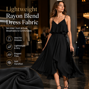 Tela de Mezcla de Rayón para Vestidos, Envío de Muestras Gratis, Tela de Lana y Poliéster, Pedidos al por Mayor con Más Descuentos - Product Image 1