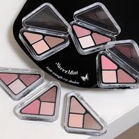 Großhandel Matt und Schimmer Oberflächen Kleine Dreieck Lidschatten Palette Natürliche Wasserdichte SWEET MINT 3 Farben Mini Lidschatten