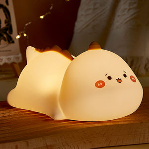 Lámpara Nocturna Infantil de Silicona con Diseño de Dinosaurio, Colorida, Tipo Grifo, LED, Portátil, para Dormitorio de Bebés - Product Image 4