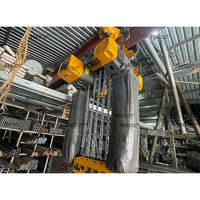 Palans à chaîne pneumatiques de 5 tonnes et 3 tonnes, capacité de levage de 15 tonnes, palan à chaîne électrique